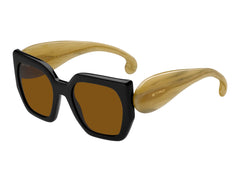 Etro Square Sunglasses - ETRO 0054/S BLACK YELLOW