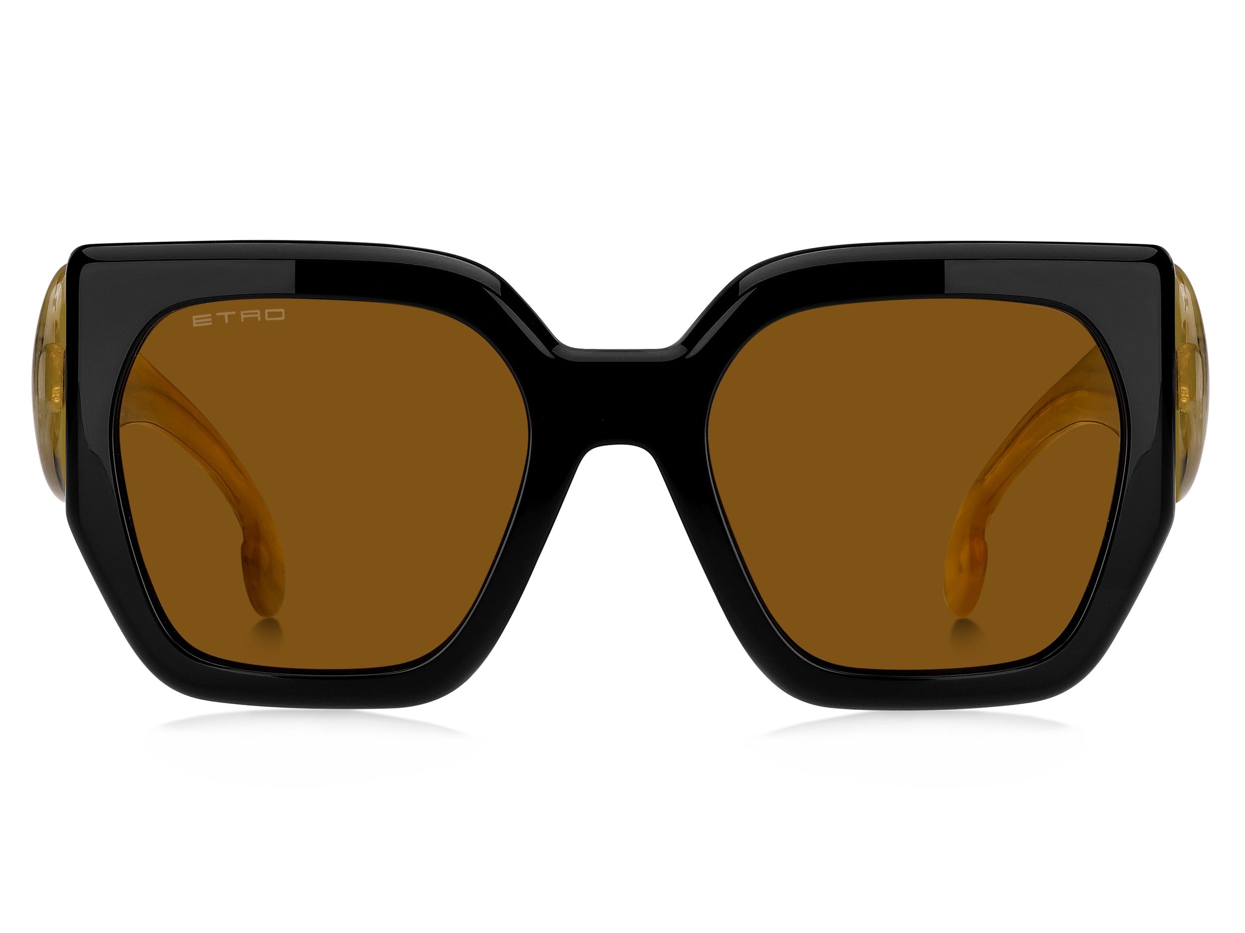 Etro Square Sunglasses - ETRO 0054/S BLACK YELLOW