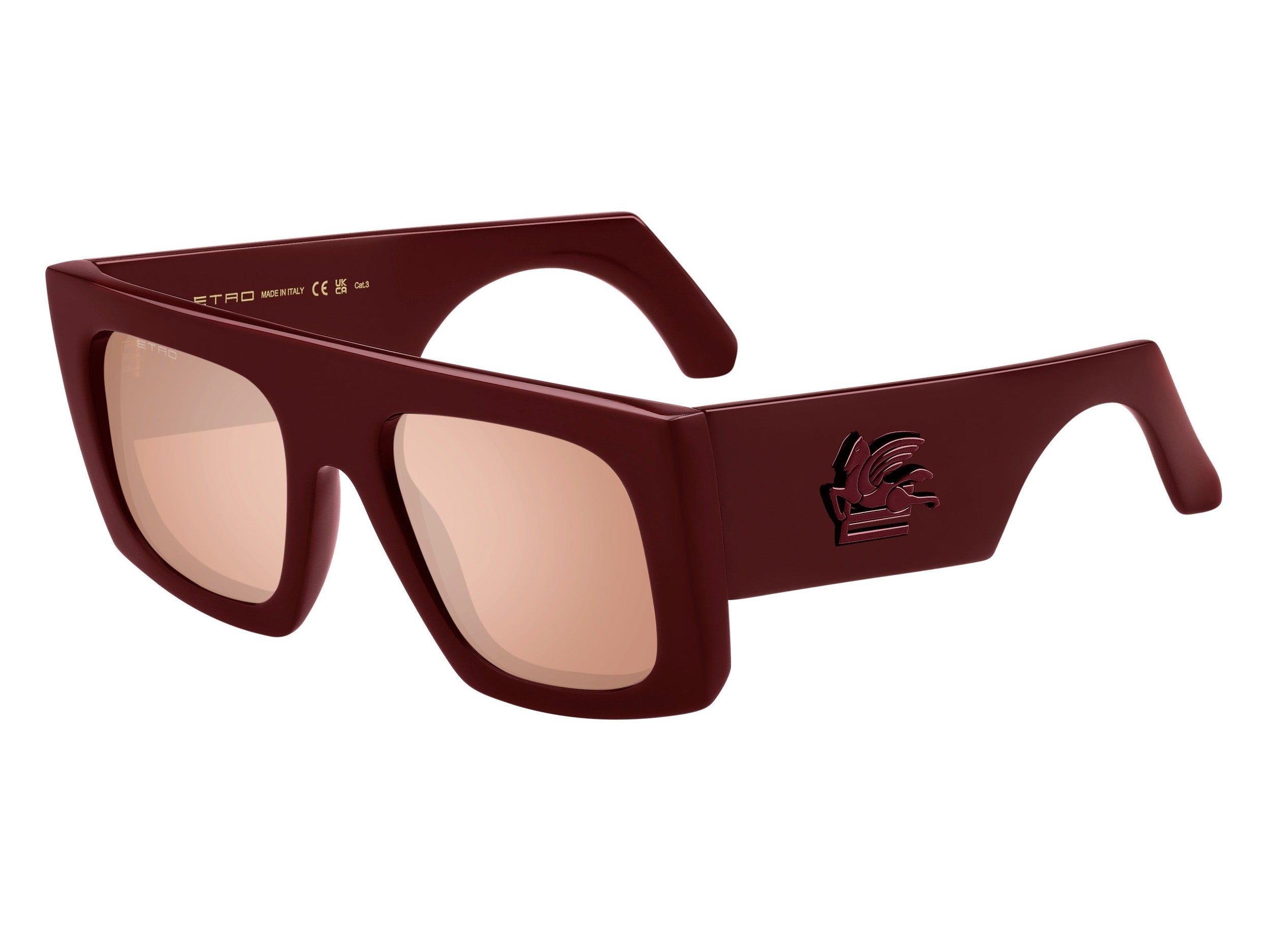 Etro Square Sunglasses - ETROSCREEN BURGUNDY