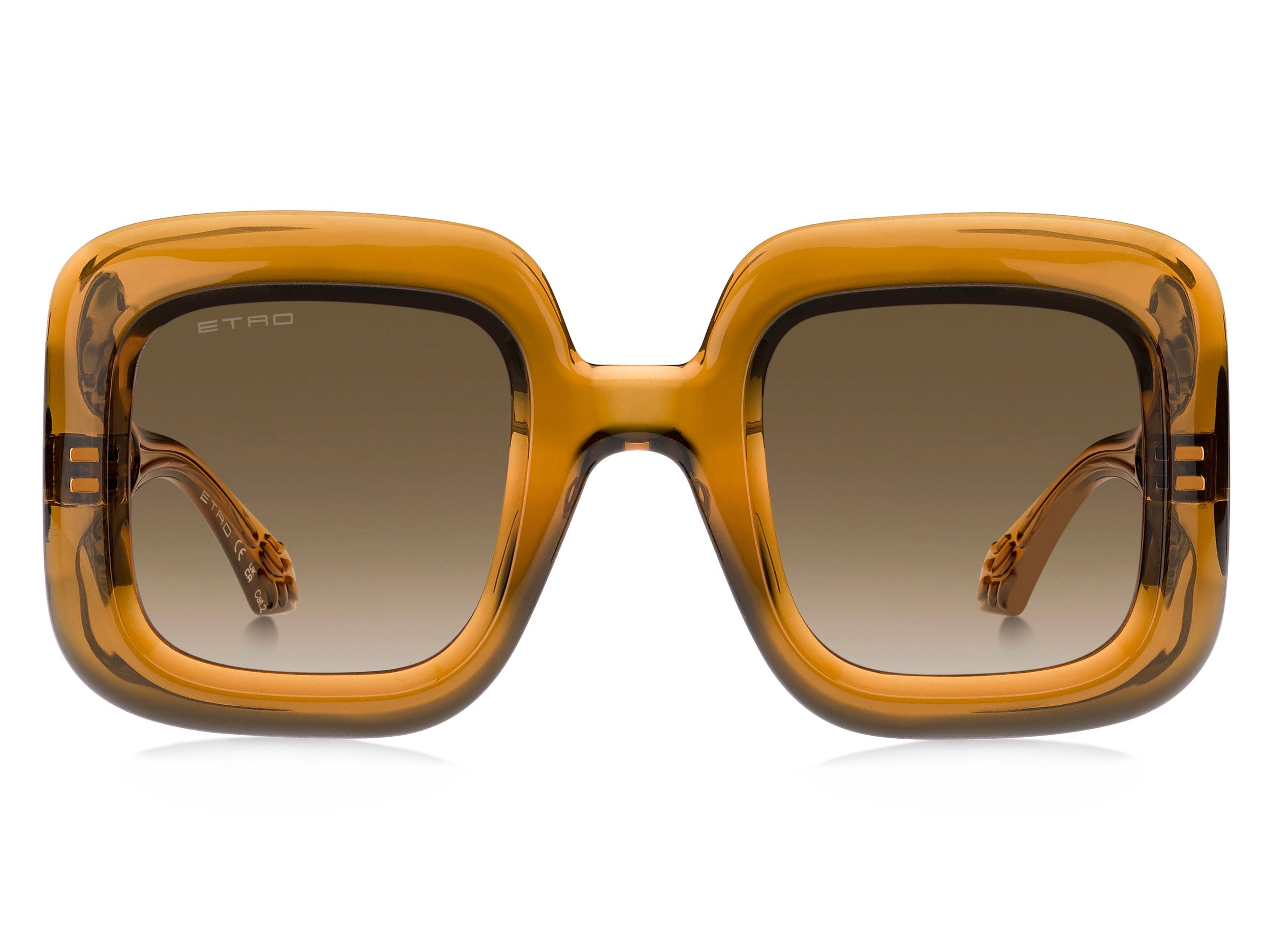 Etro Square Sunglasses - ETRO 0015/S AMBER GOLD