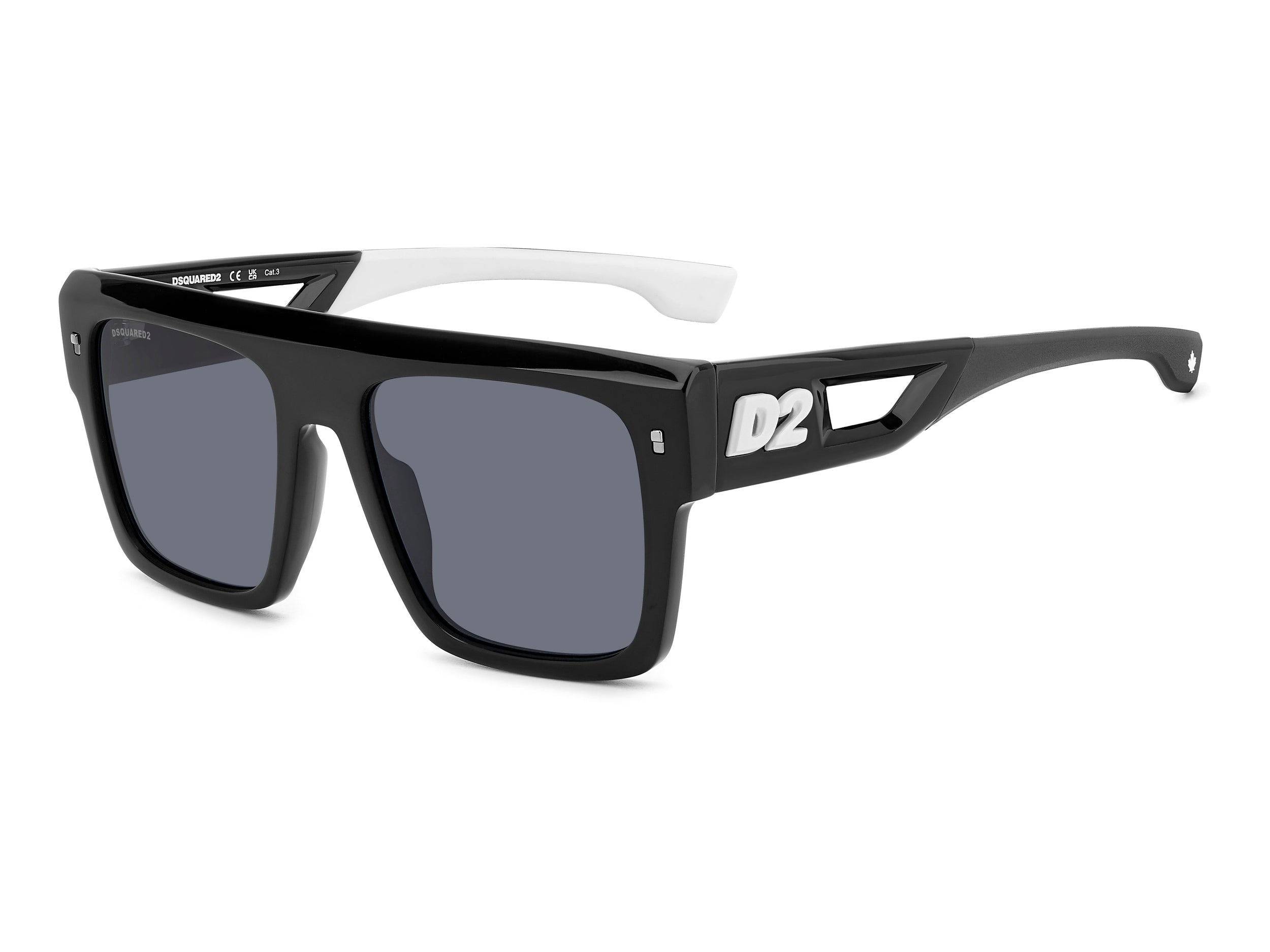 Dsquared Square Sunglasses - D2 0127/S BLACK WHITE