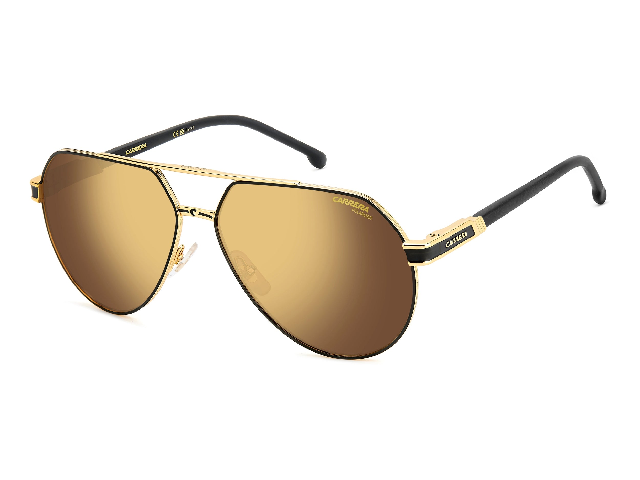 Carrera Aviator Sunglasses - CARRERA 1067/S MATTE BLACK GOLD