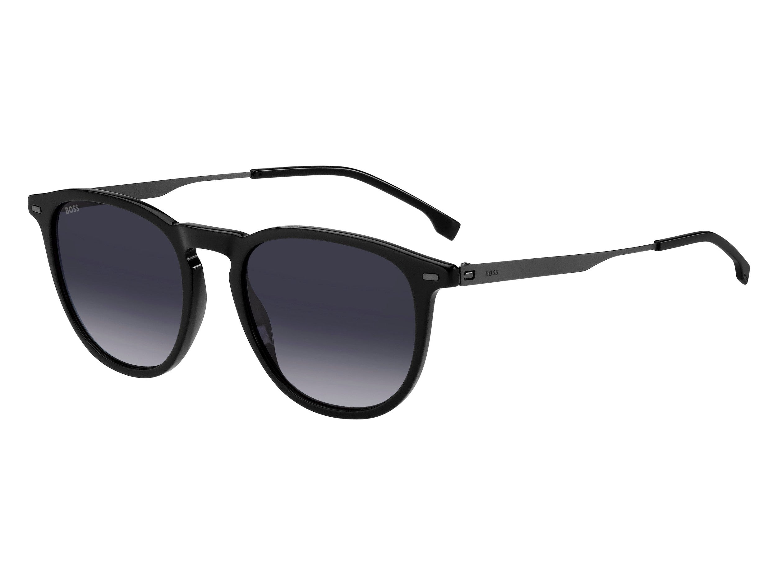 BOSS Square Sunglasses - BOSS 1639/S BLACK DARK RUTHENIUM