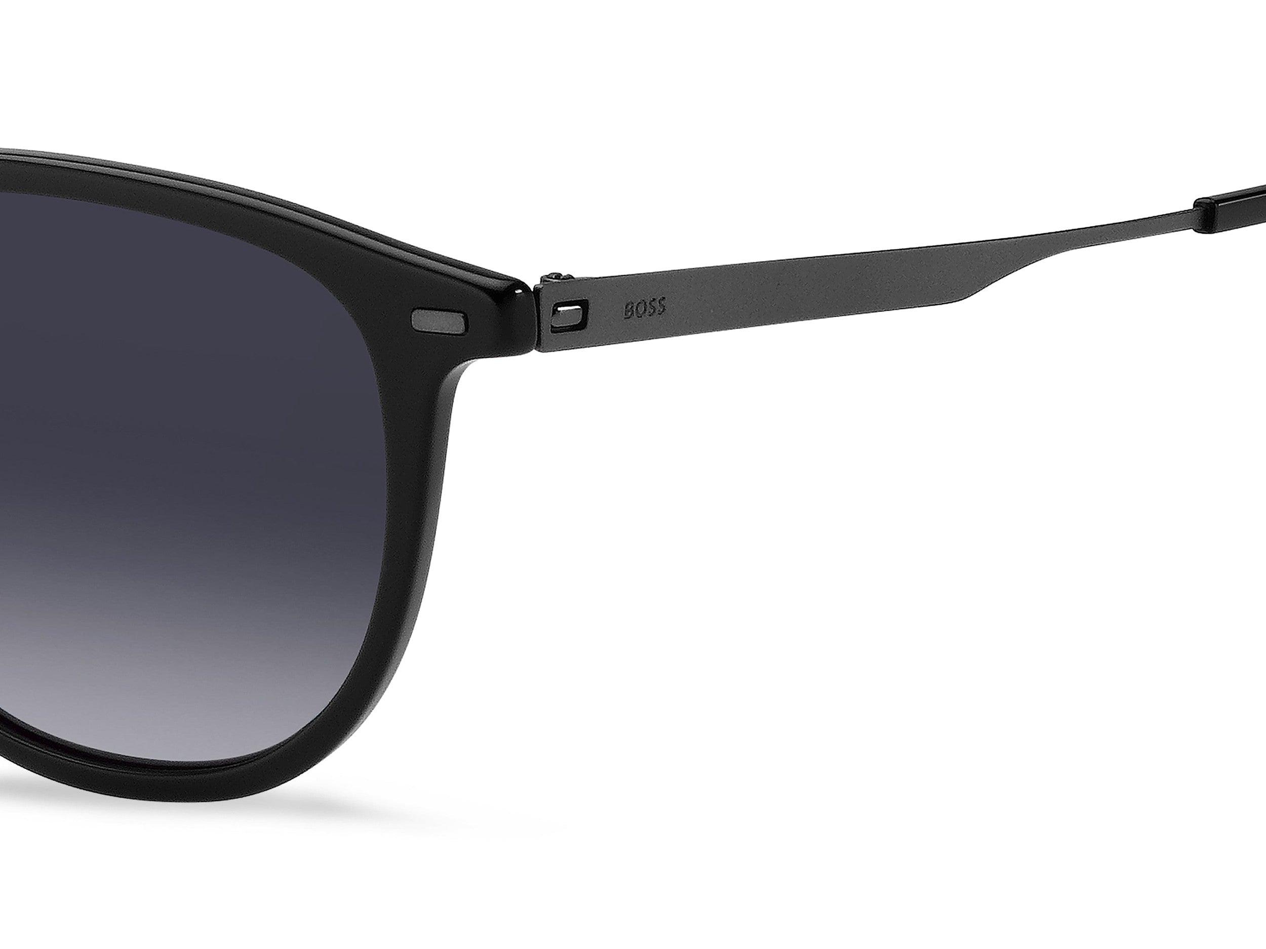 BOSS Square Sunglasses - BOSS 1639/S BLACK DARK RUTHENIUM