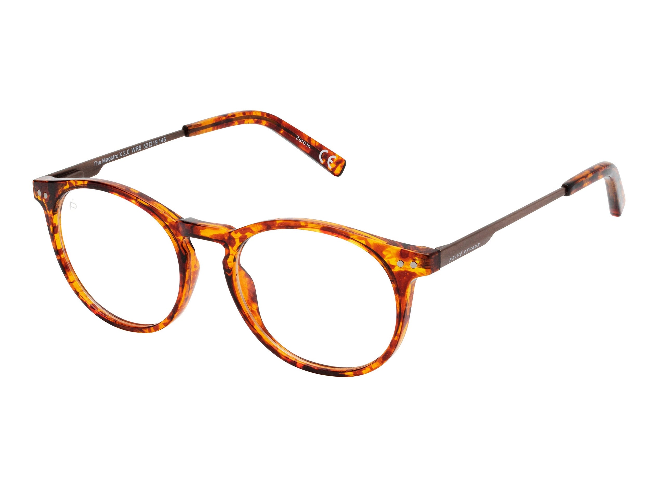 Prive Revaux Round Frames - MAESTRO MX/BB HAVANA HONEY